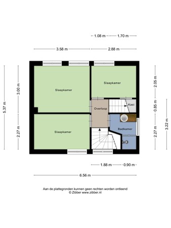 Floorplan - Kennedystraat 11, 5298 TP Liempde